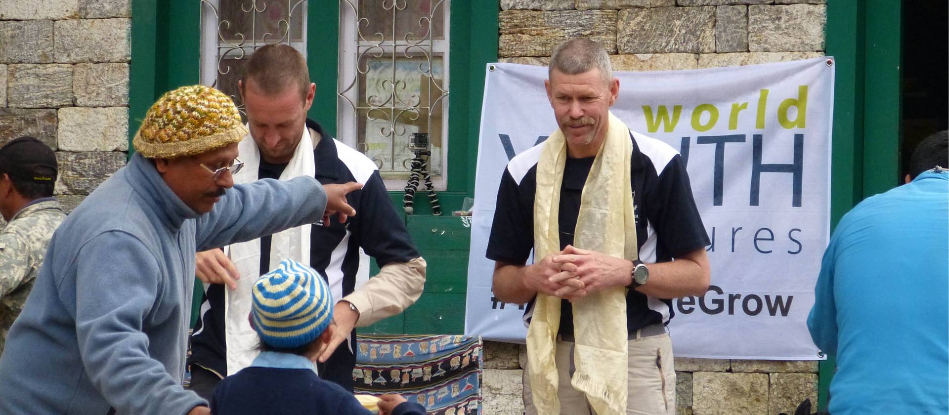 Teachers helping out on a Service Learning project in the Everest region