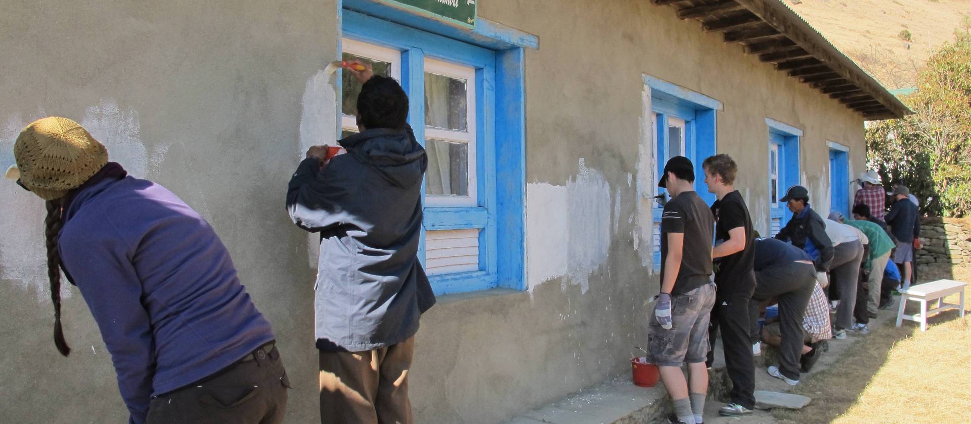 Painting a local school in Nepal | Greg Pike