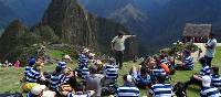 Students at Machu Picchu during their school trip in Peru | Drew Collins