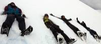 Students making snow angels in Antarctica | Brendan Stewart
