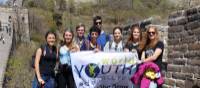 Students on the Great Wall of China