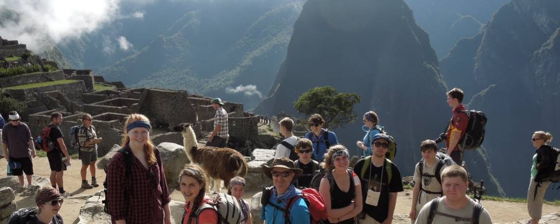 Students at Machu Picchu |  <i>Eva Moon</i>