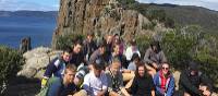Students taking a break from their trek in Tasmania | Holly Van De Beek