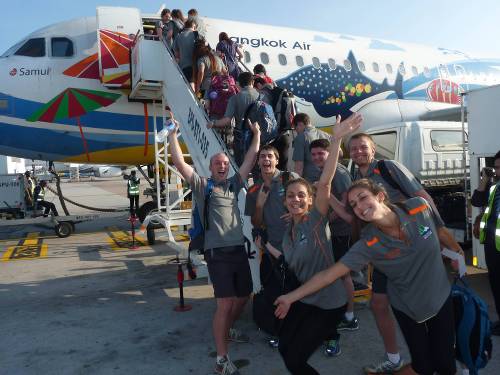 Students getting ready to fly out on a Schoolies trip&#160;-&#160;<i>Photo:&#160;John Nichol</i>