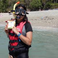 A student gathering data for the Fitzroy Island Coral Data Watch program | SWJ