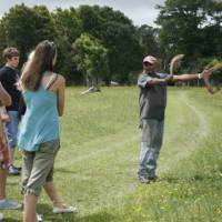 A local indigenous man showing students the art of Boomerang throwing | SWJ