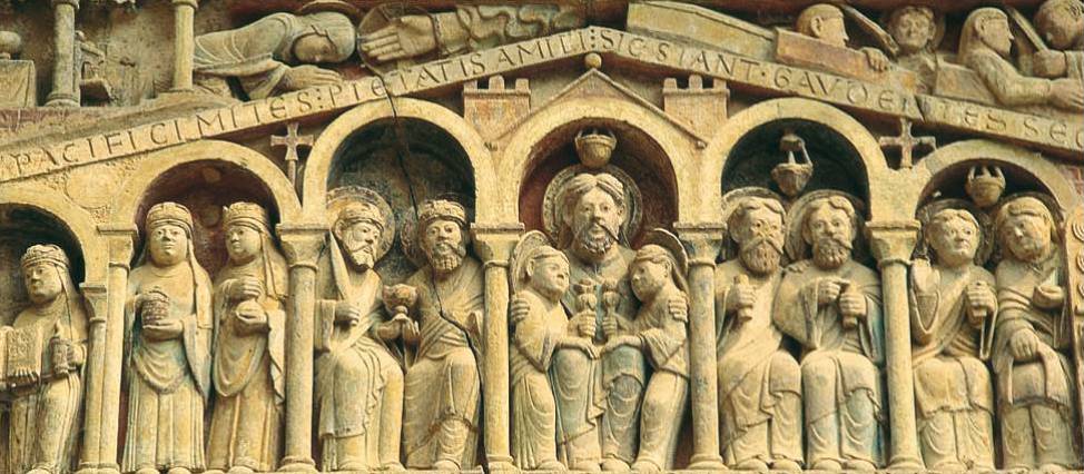 Church detail on the Compostela Trail