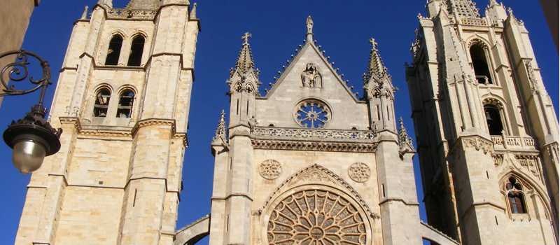 Leon Cathedral along the Camino de Santiago