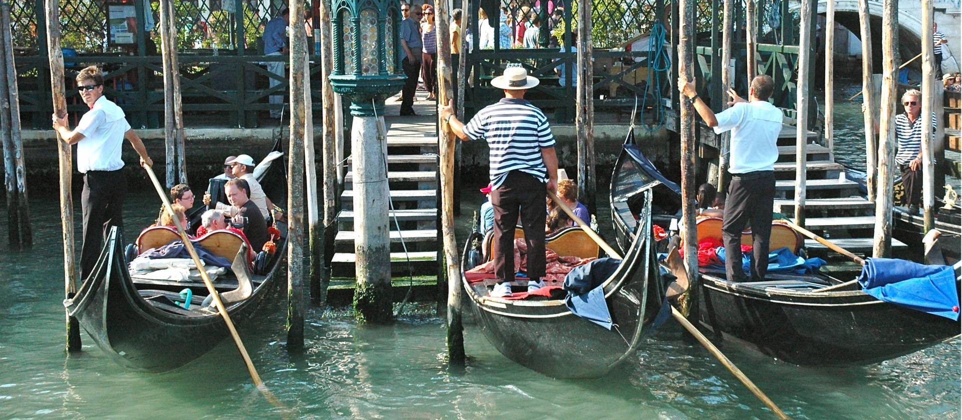 Gondolas in Venice, Italy | Sue Badyari