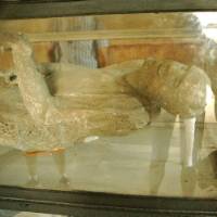 Preserved body in a museum in Pompeii, Italy | Sue Badyari