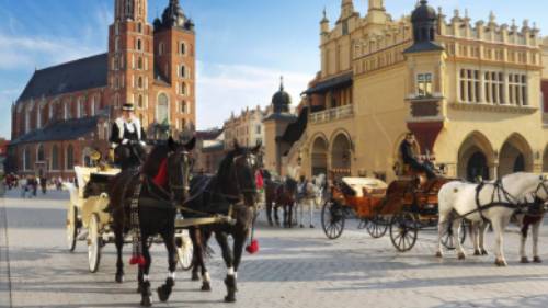The lively city of Krakow.