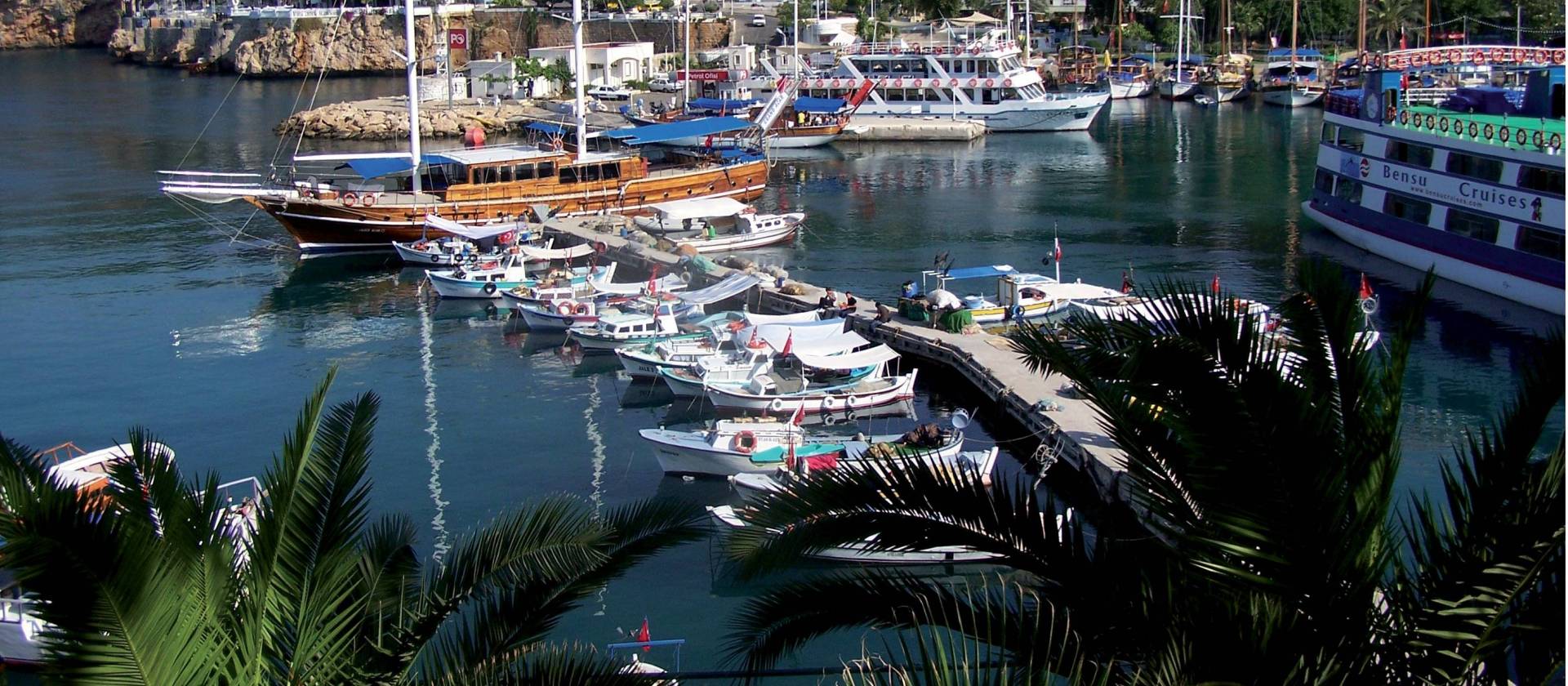 The port of Antalya, Turkey