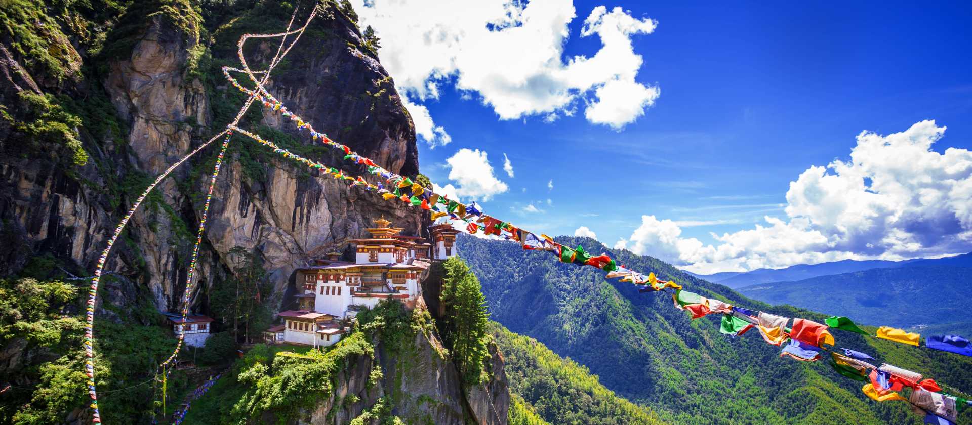 The impressive Takstsang Monastery near Paro