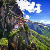 The impressive Takstsang Monastery near Paro