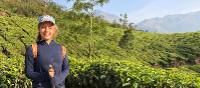 Teenager in the tea plantations above Munnar | Kate Baker