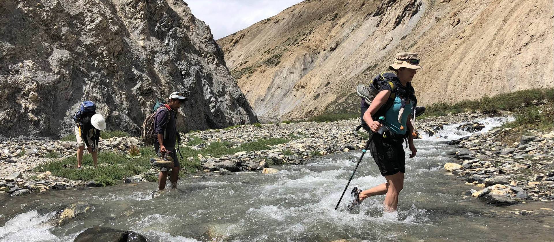 Expect many river crossings when trekking in Ladakh | Brad Atwal