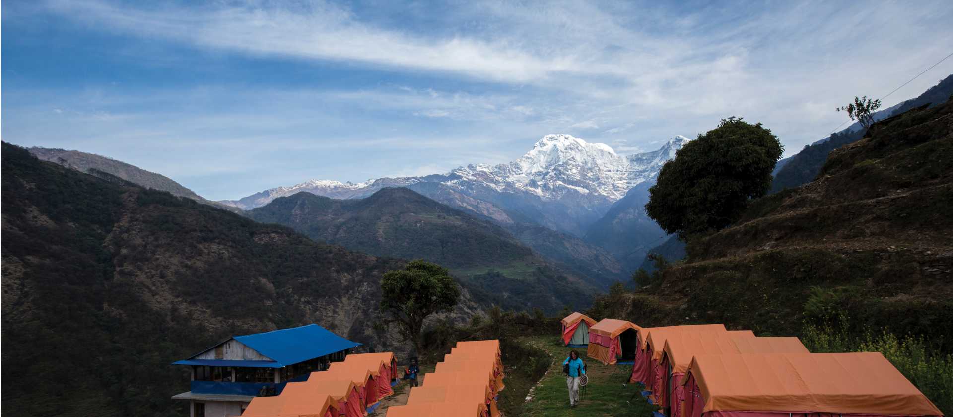 Stay at our exclusive private eco campsite at Landruk in the Annapurna region | Mark Tipple