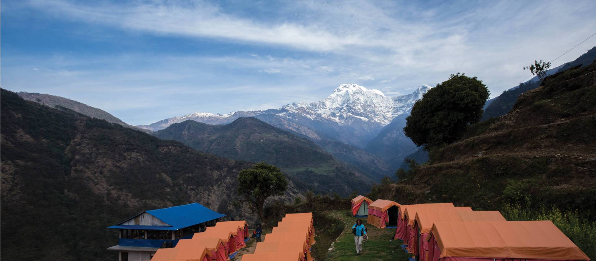 Stay at our exclusive private eco campsite at Landruk in the Annapurna region | Mark Tipple