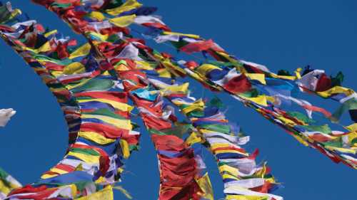 Religious prayer flags are found all across Nepal | Mark Watson