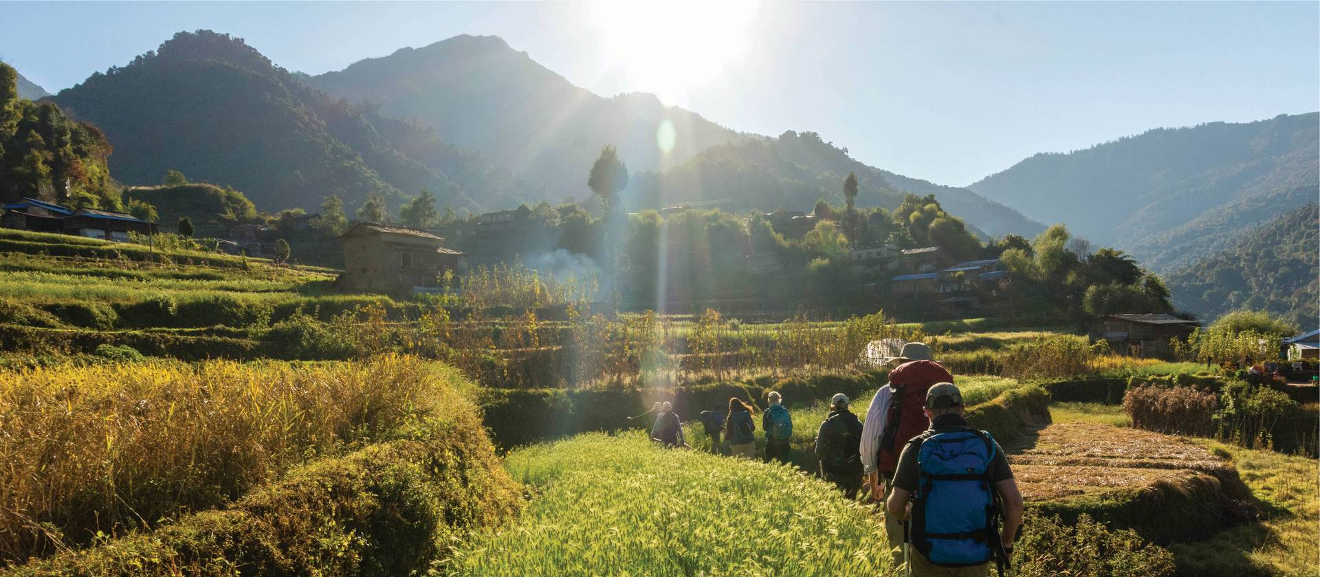Walking through fields of barley in the Annapurna region | Joe Kennedy