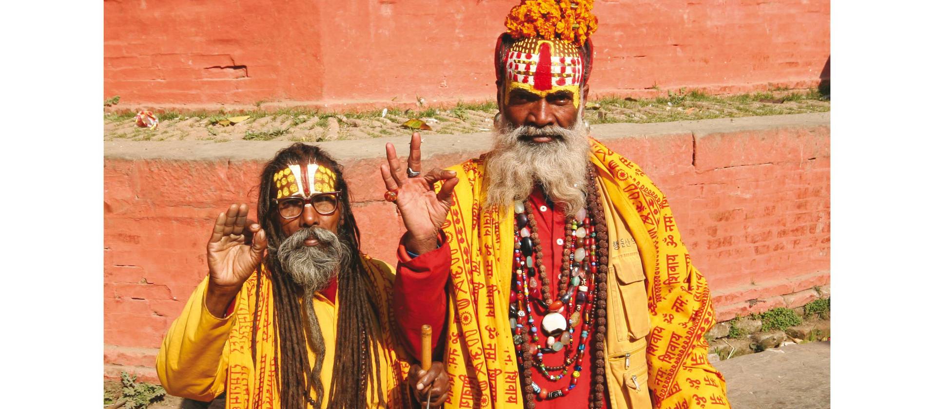 Holymen in Durbar Square Kathmandu, Nepal | Mitchell Pearce