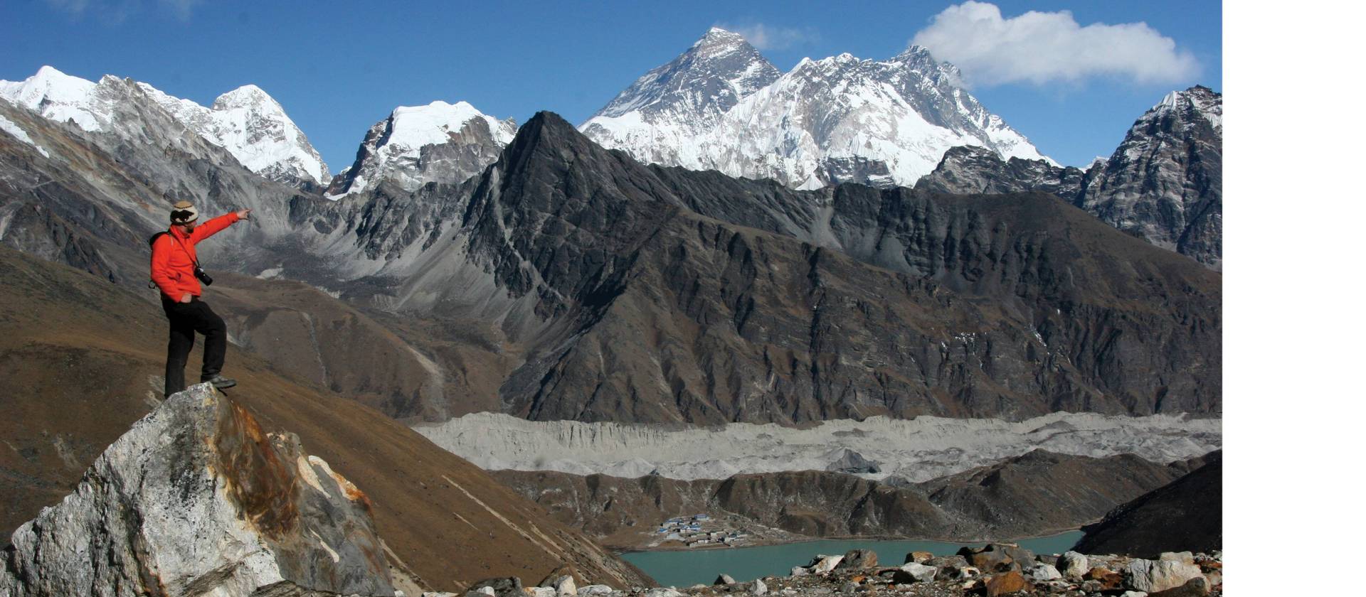 Enjoying the view at Gokyo Lake, in Nepal's Sagarmatha National Park | Keri May