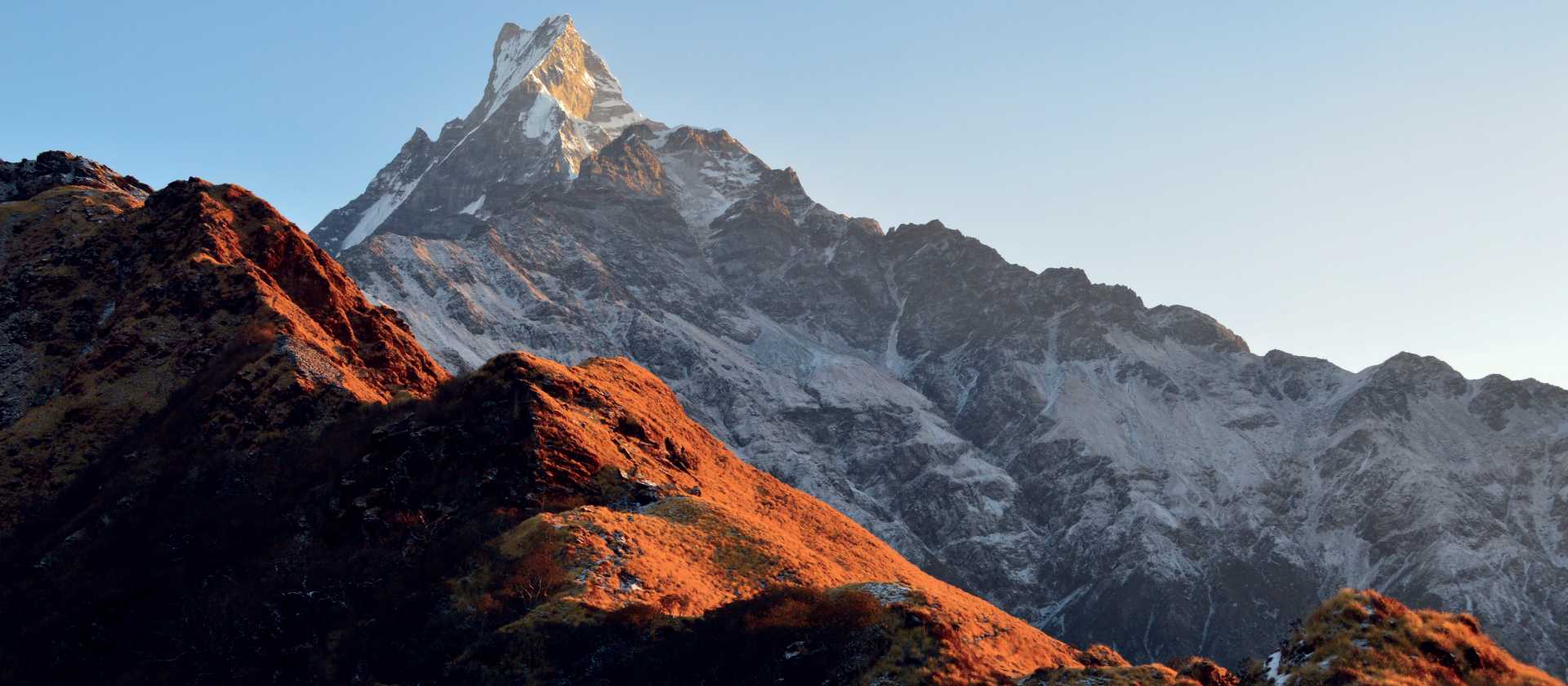 Sun shining on Machapuchare | Erin Williams
