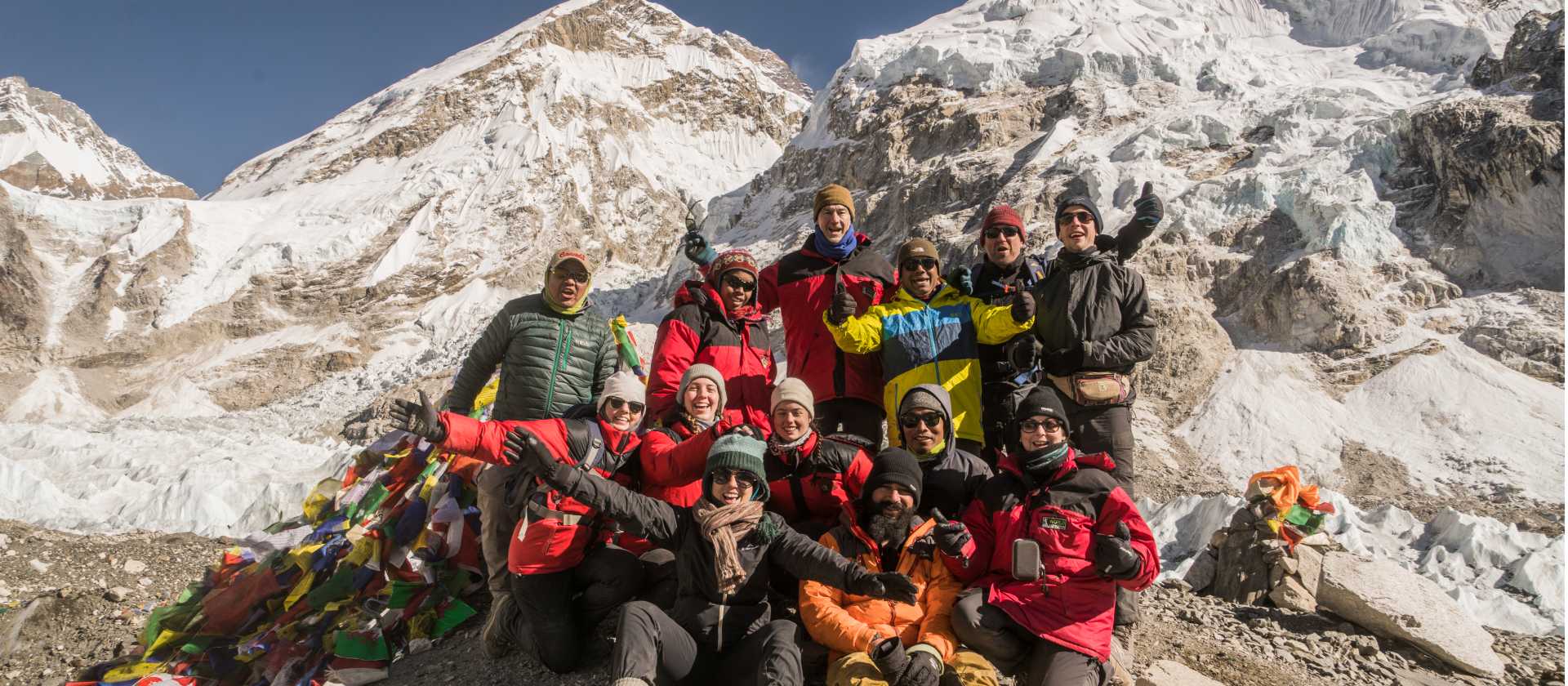 Happy trekkers at Everest Base Camp | Dan Cassar