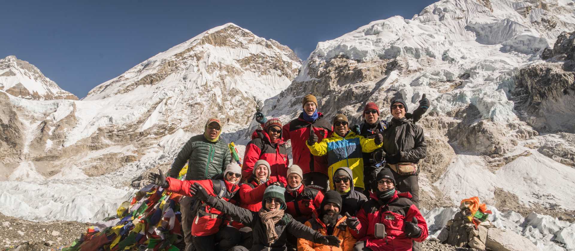 Happy trekkers at Everest Base Camp | Dan Cassar