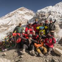 Happy trekkers at Everest Base Camp | Dan Cassar