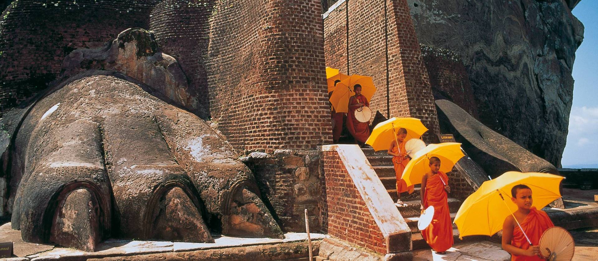 The Lions Paw at Sigiriya on the Sri Lanka Adventure