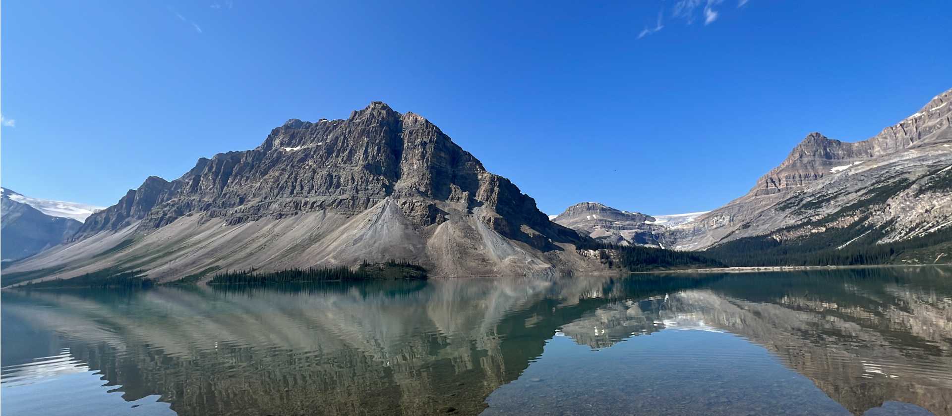 View from the trail on Bow Lake, Banff National Park | Kalaya Mckenzie
