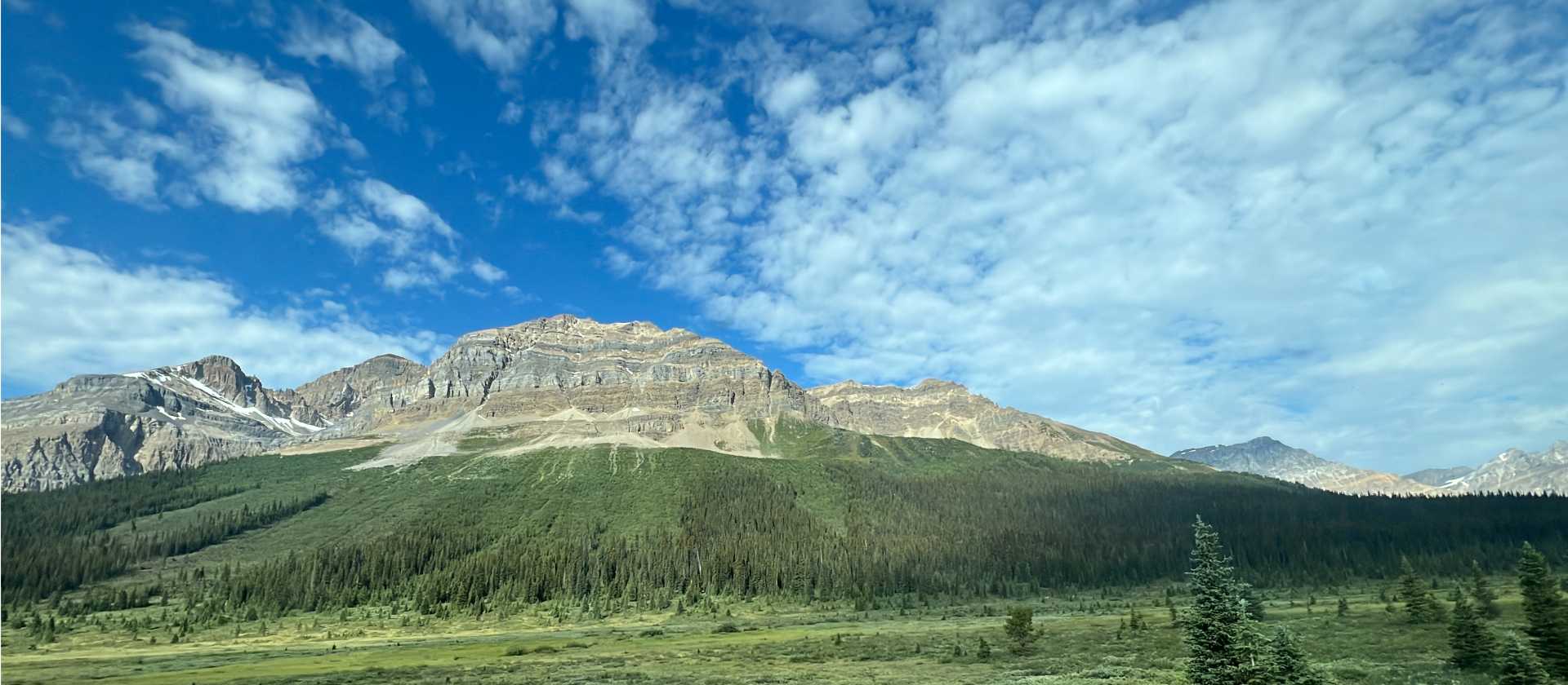 The scenery along the Icefields Parkway near Banff | Kalaya Mckenzie
