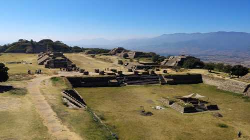 Monte Albán, the large pre-Columbian archaeological site located in the Oaxaca Valley, Oaxaca, Mexico. | Biajeros Tours