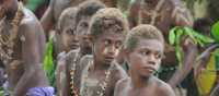 Young Melanesian boys in traditional dress | A Russ