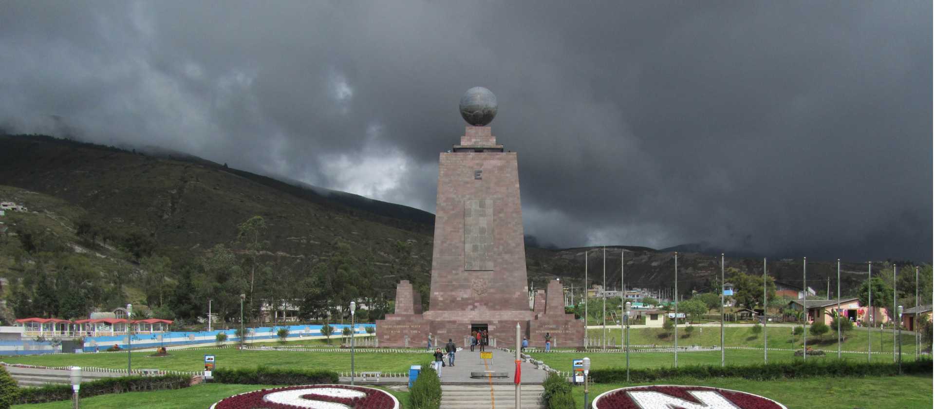 The Equatorial Monument celebrates the middle of the world in Ecuador
