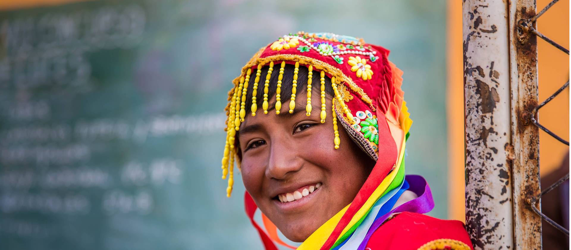 Local Peruvian smiling for the camera | Richard I'Anson