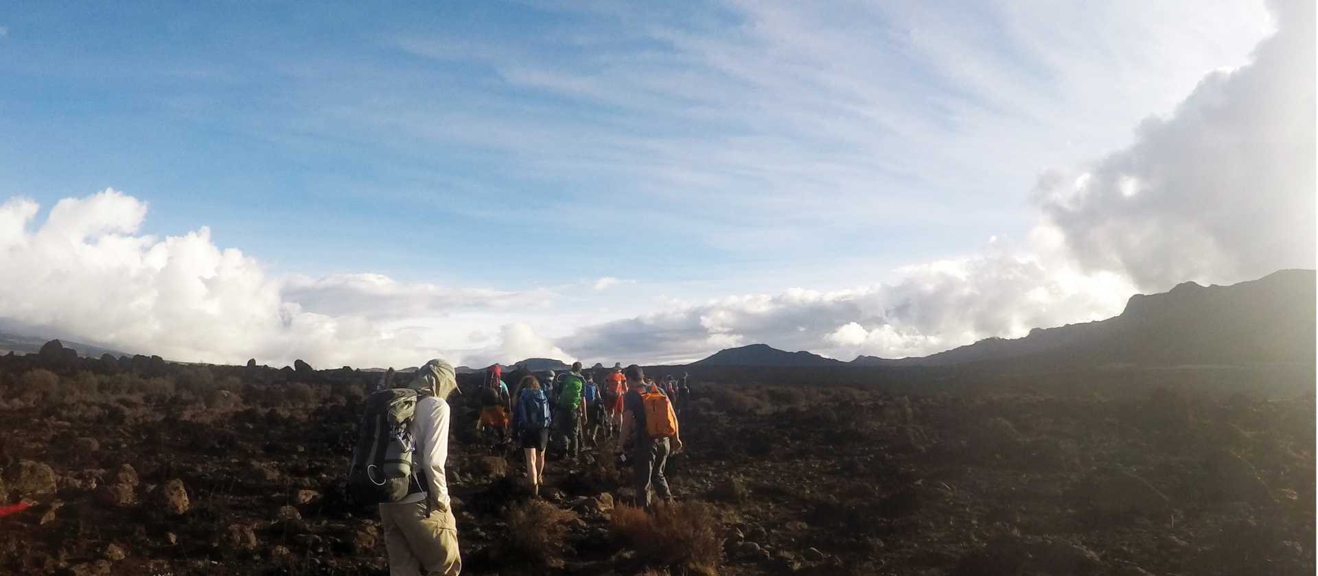 School group trekking on Mt Kilimanjaro | Eva Moon