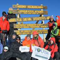 Students on the summit of Kilimanjaro | Chloe Ryan