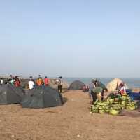 Students arriving at camp after an active day exploring | Gareth Davies