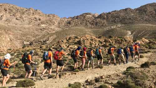 Students trekking the High Atlas, Morocco | Gareth Davies