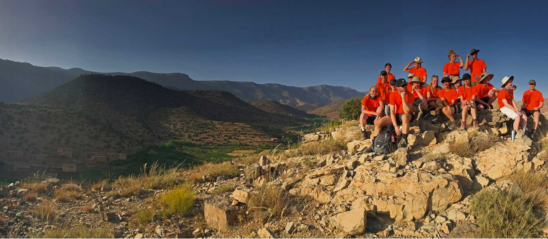 Group shot on a school trip abroad | Gareth Davies