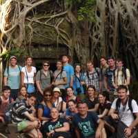 Group of students at Ta Prohm | John Nichol