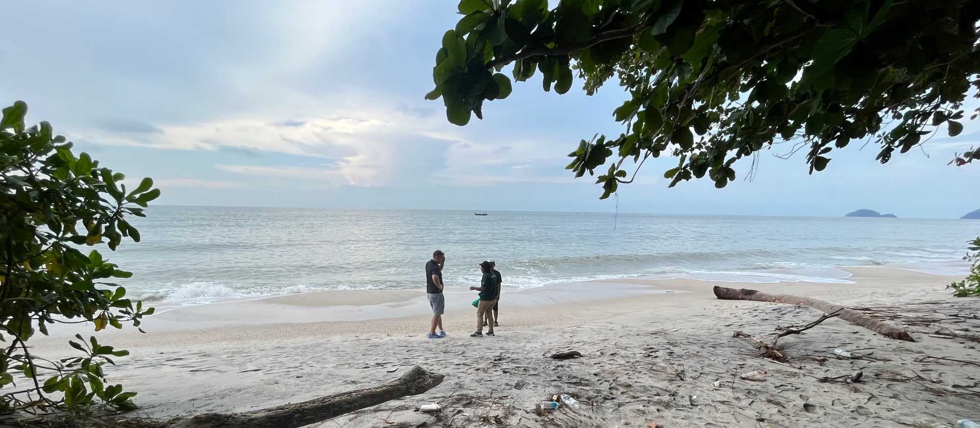 The beautiful white sandy beaches, Pangkor Island