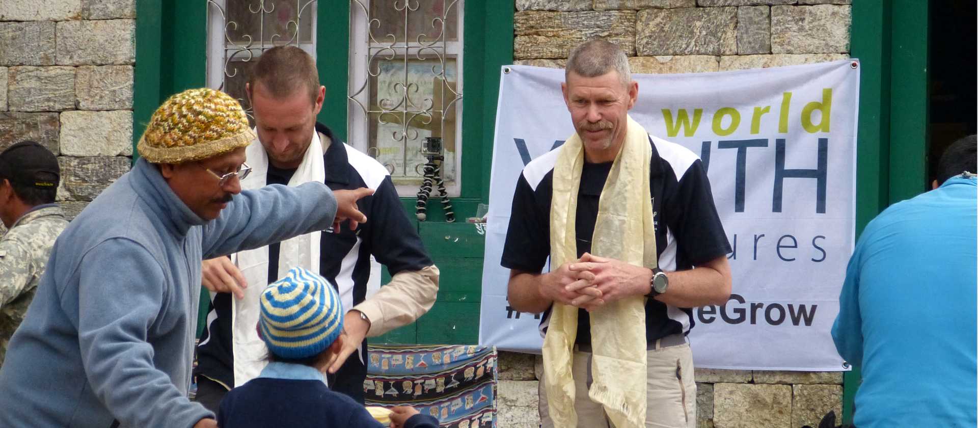 Teachers helping out on a Service Learning project in the Everest region