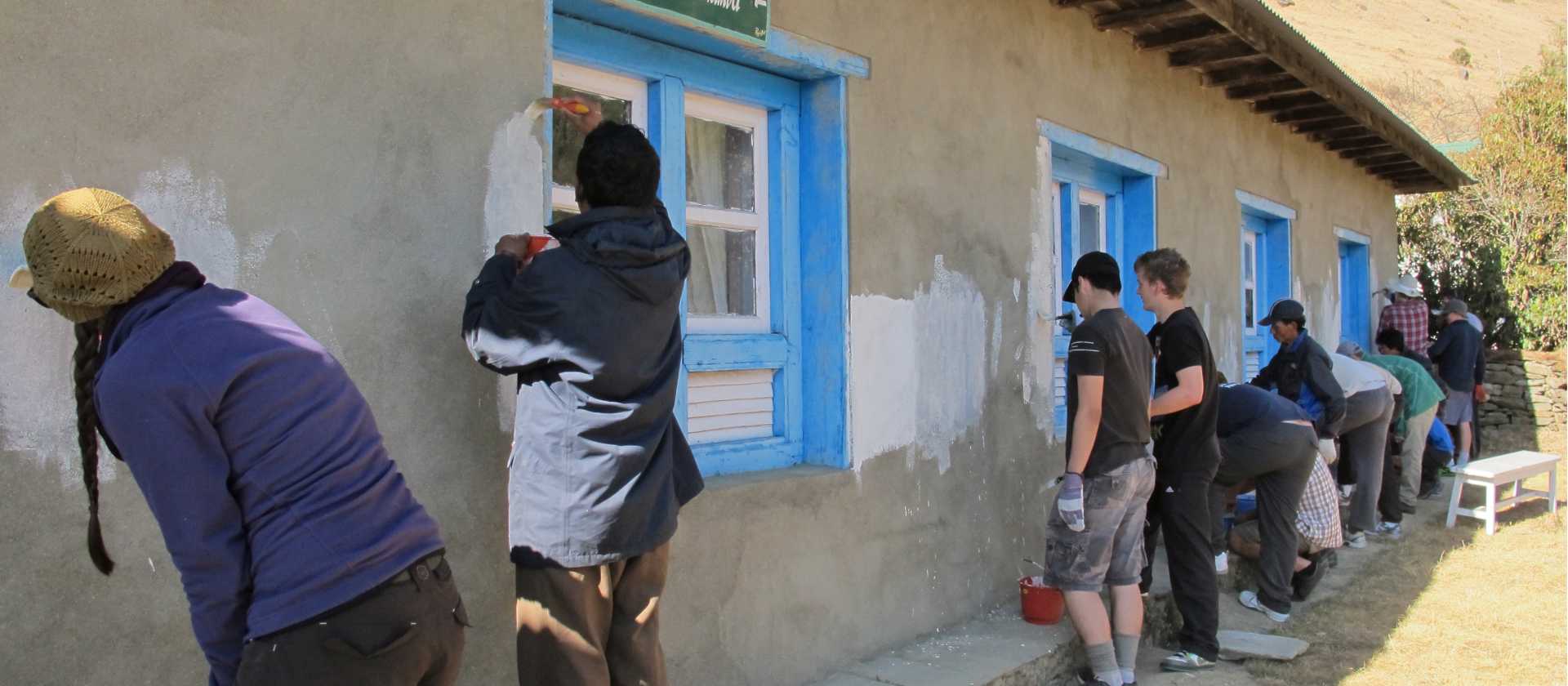 Painting a local school in Nepal | Greg Pike