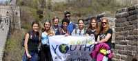 Students on the Great Wall of China