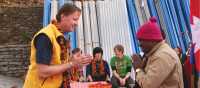 Arrival ceremony at Bichok Himalaya Primary School Project | Ian Williams