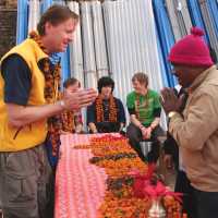 Arrival ceremony at Bichok Himalaya Primary School Project | Ian Williams