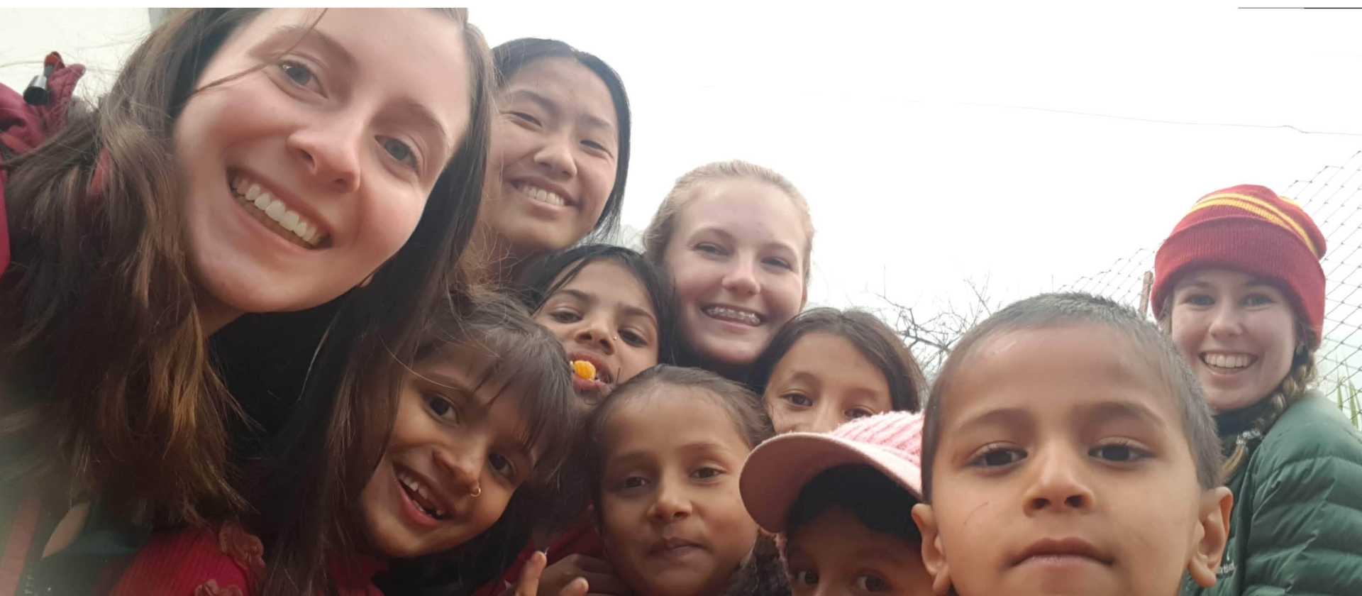 Students and Nepali Kids in Nepal | Indigo Axford